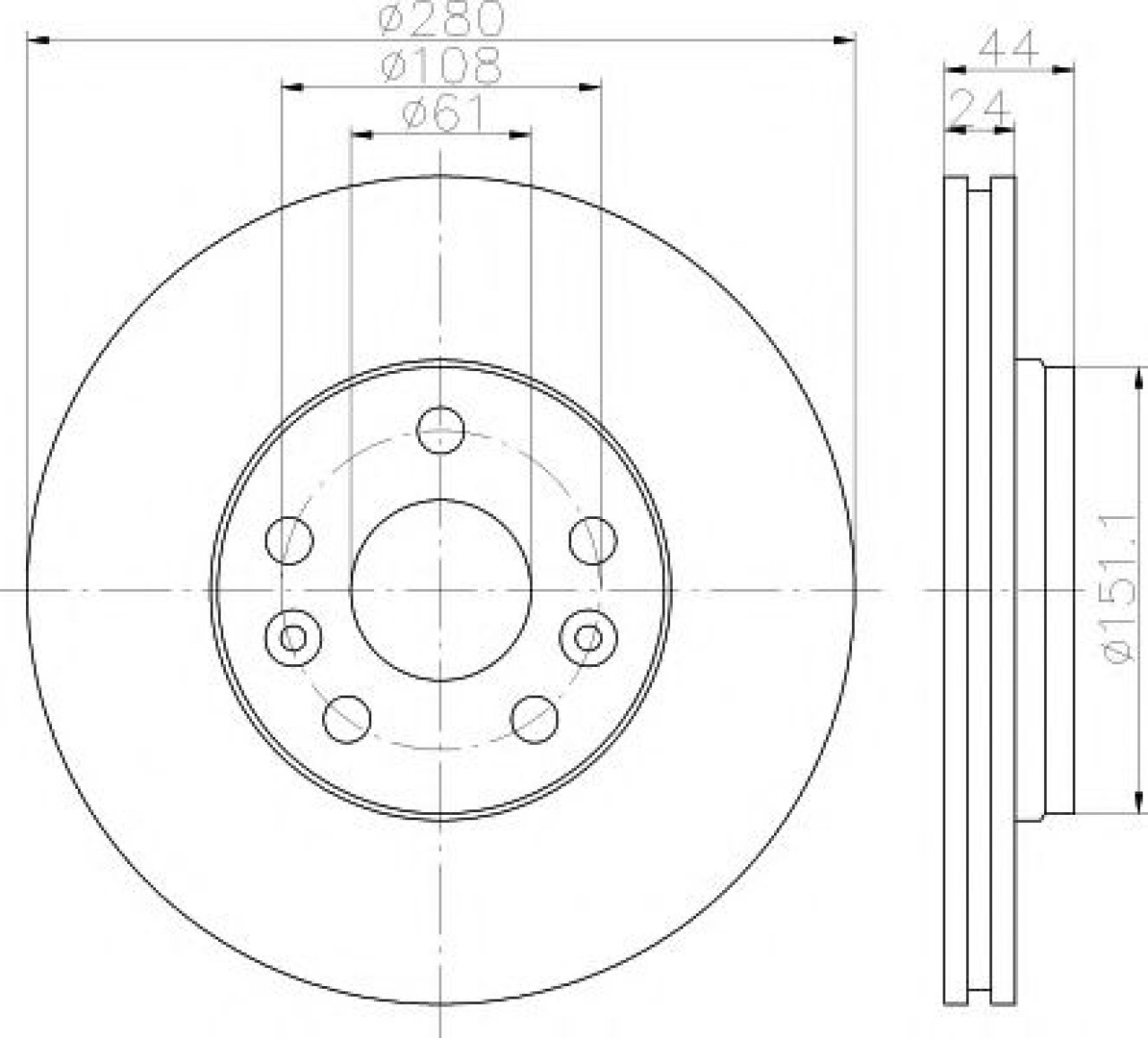 Disc frana MERCEDES CITAN Dualiner (415) (2012 - 2016) TEXTAR 92202403 piesa NOUA