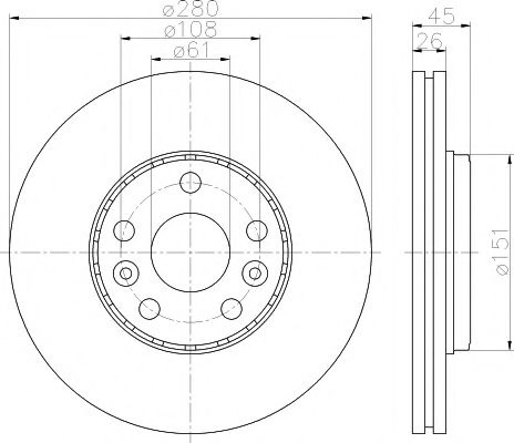 Disc frana MERCEDES CITAN Dualiner (415) (2012 - 2016) TEXTAR 92257903 piesa NOUA
