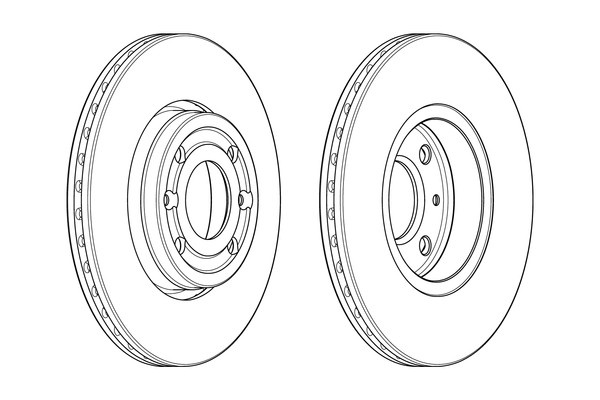 Disc frana MERCEDES CITAN Dualiner (415) (2012 - 2016) OE 402061200R piesa NOUA