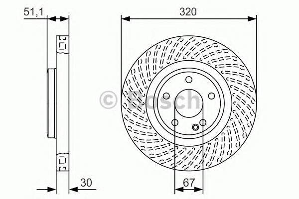 Disc frana MERCEDES CLA Cupe (C117) (2013 - 2016) BOSCH 0 986 479 A59 piesa NOUA