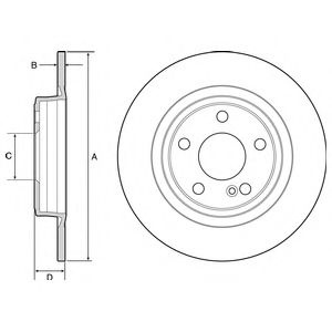 Disc frana MERCEDES CLA Cupe (C117) (2013 - 2016) DELPHI BG4558C piesa NOUA