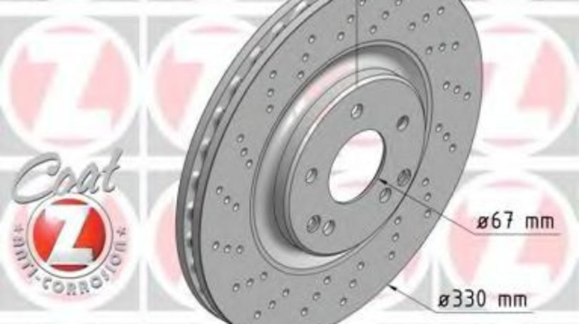 Disc frana MERCEDES CLC-CLASS (CL203) (2008 - 2011) ZIMMERMANN 400.3646.52 piesa NOUA