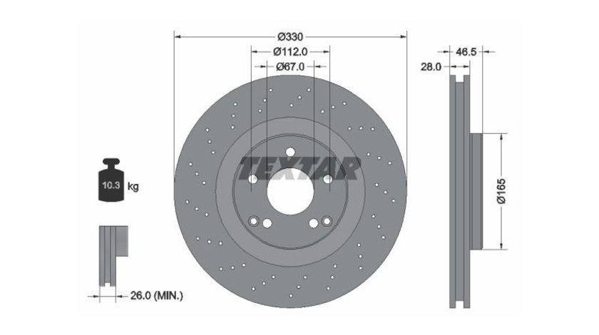 Disc frana Mercedes CLK (C209) 2002-2009 #2 0986479135
