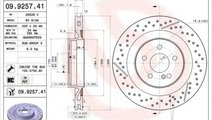 Disc frana MERCEDES CLK (C209) (2002 - 2009) BREMB...