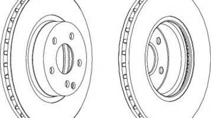 Disc frana MERCEDES CLS (C219) (2004 - 2011) FERODO DDF1263C piesa NOUA