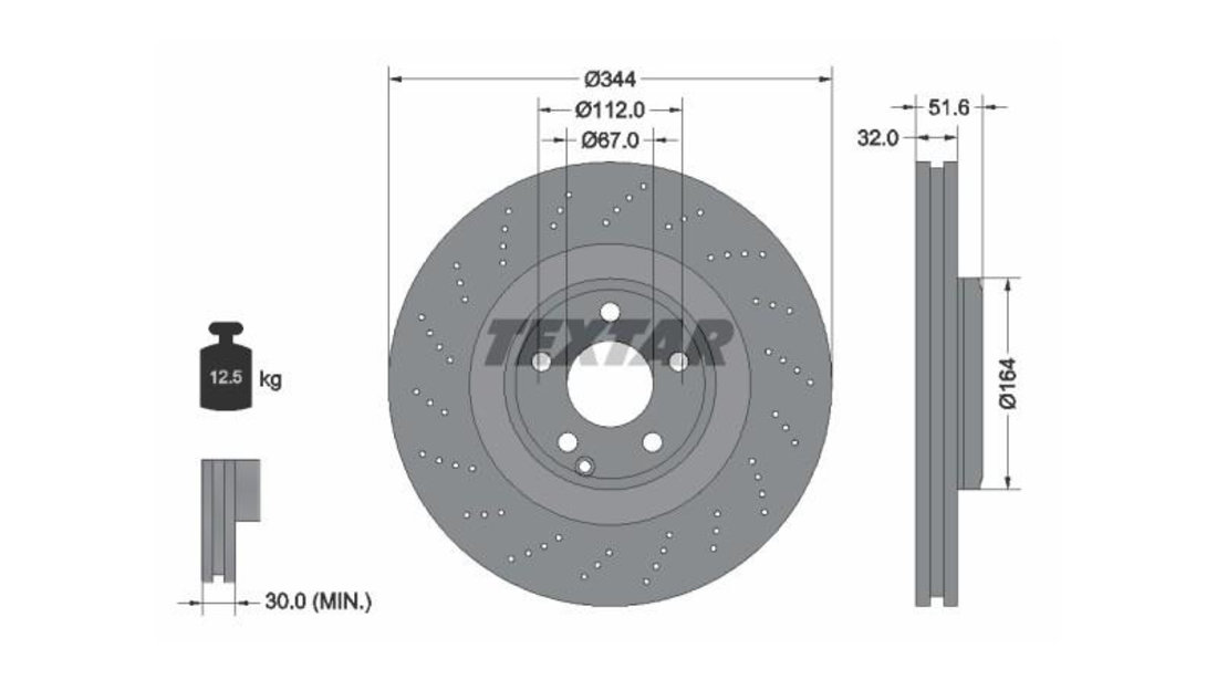 Disc frana Mercedes CLS Shooting Brake (X218) 2012-2016 #2 0986479D07