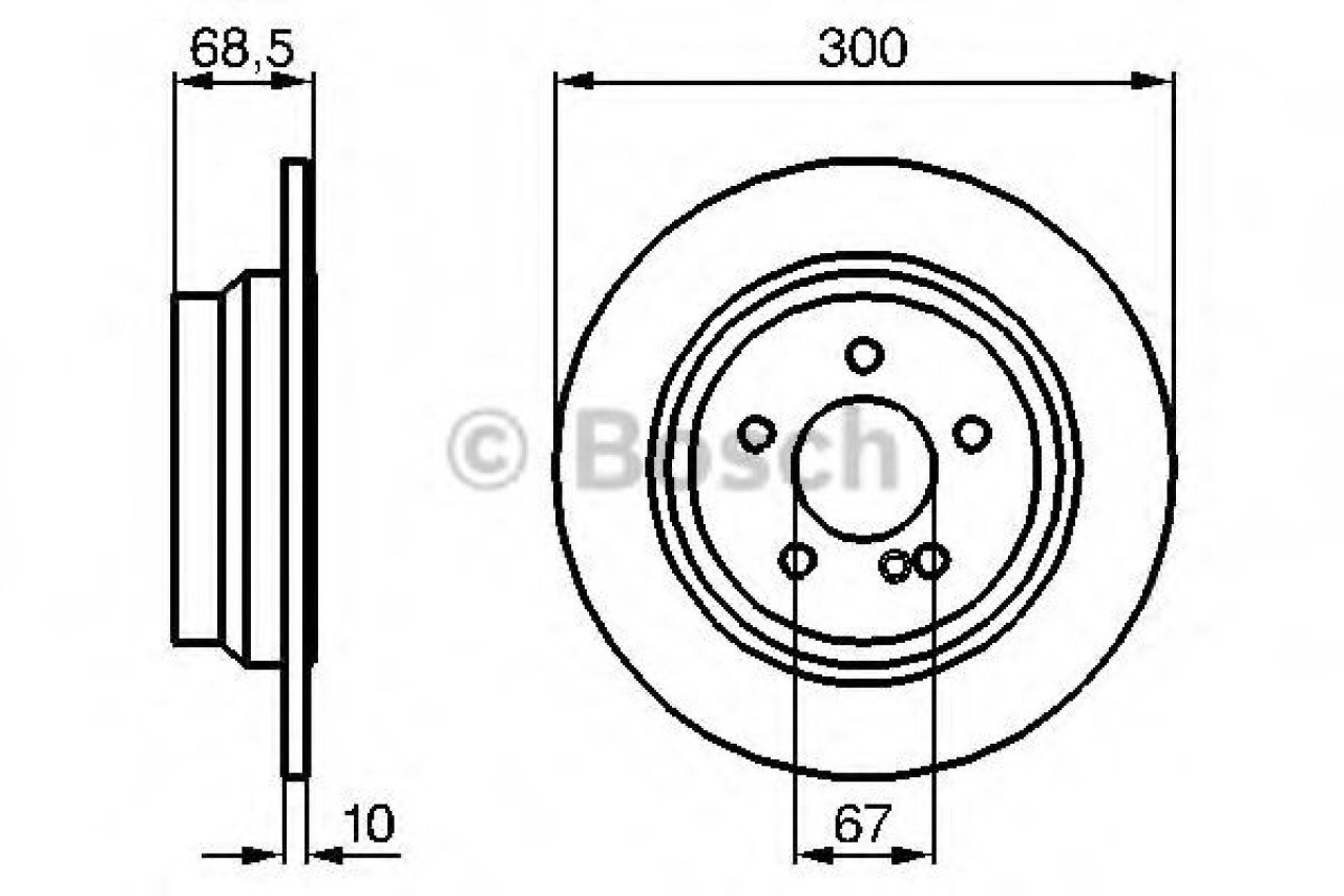 Disc frana MERCEDES CLS Shooting Brake (X218) (2012 - 2016) BOSCH 0 986 479 041 piesa NOUA