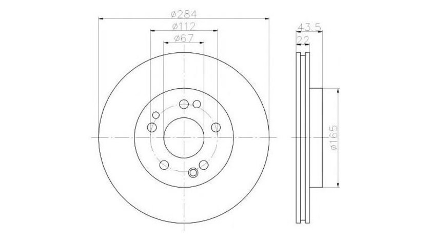 Disc frana Mercedes COUPE (C124) 1987-1993 #2 09486930