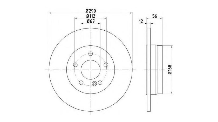 Disc frana Mercedes E-CLASS Break (S210) 1996-2003 #2 08917510