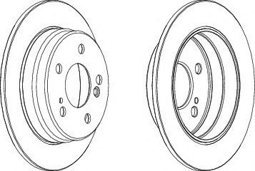 Disc frana MERCEDES E-CLASS Cupe (C124) (1993 - 1997) FERODO DDF122 piesa NOUA