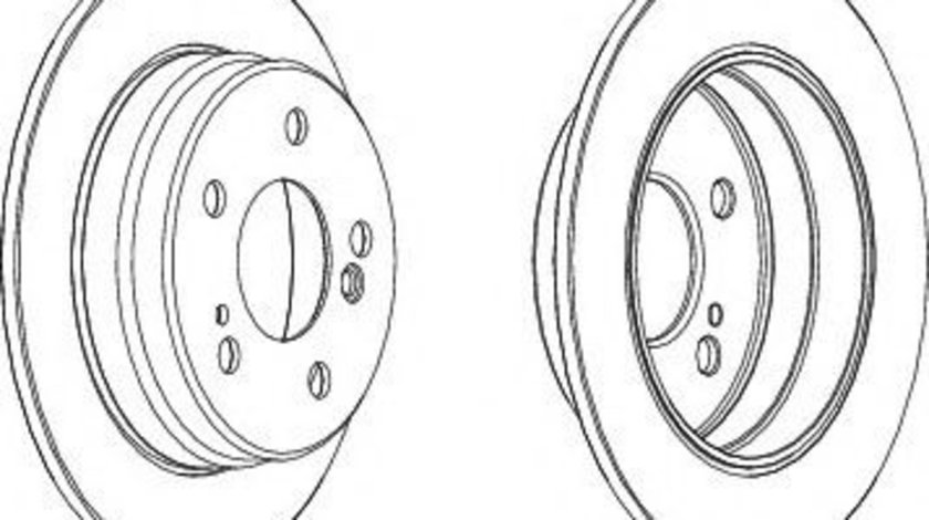 Disc frana MERCEDES E-CLASS Cupe (C124) (1993 - 1997) FERODO DDF122 piesa NOUA