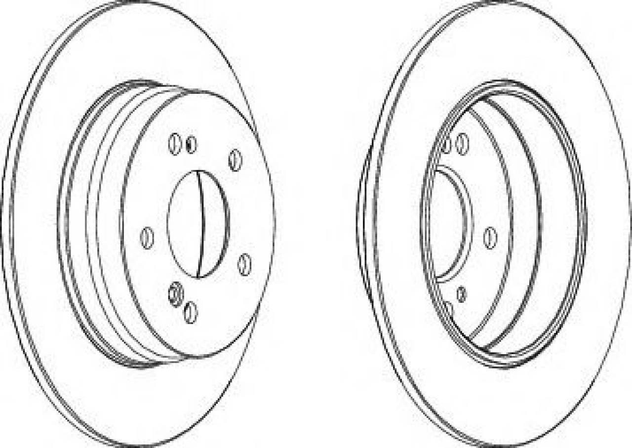 Disc frana MERCEDES E-CLASS Cupe (C124) (1993 - 1997) FERODO DDF819 piesa NOUA