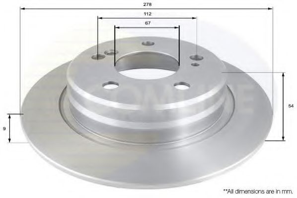 Disc frana MERCEDES E-CLASS Cupe (C124) (1993 - 1997) COMLINE ADC1629 piesa NOUA