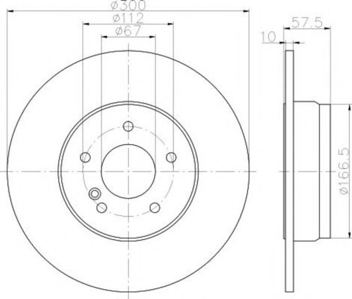 Disc frana MERCEDES E-CLASS Cupe (C207) (2009 - 2016) TEXTAR 92163303 piesa NOUA