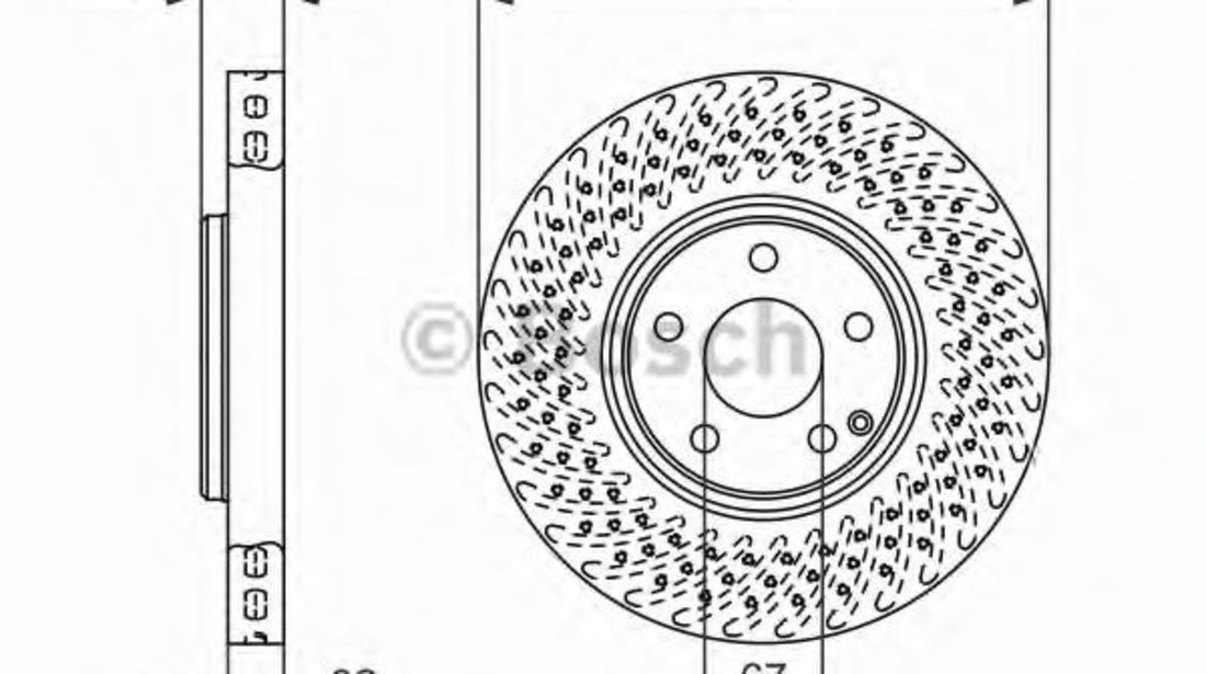 Disc frana MERCEDES E-CLASS T-Model (S211) (2003 - 2009) BOSCH 0 986 479 334 piesa NOUA