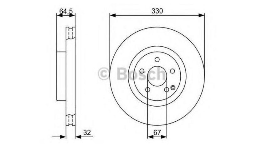 Disc frana Mercedes E-CLASS T-Model (S211) 2003-2009 #2 0986479332