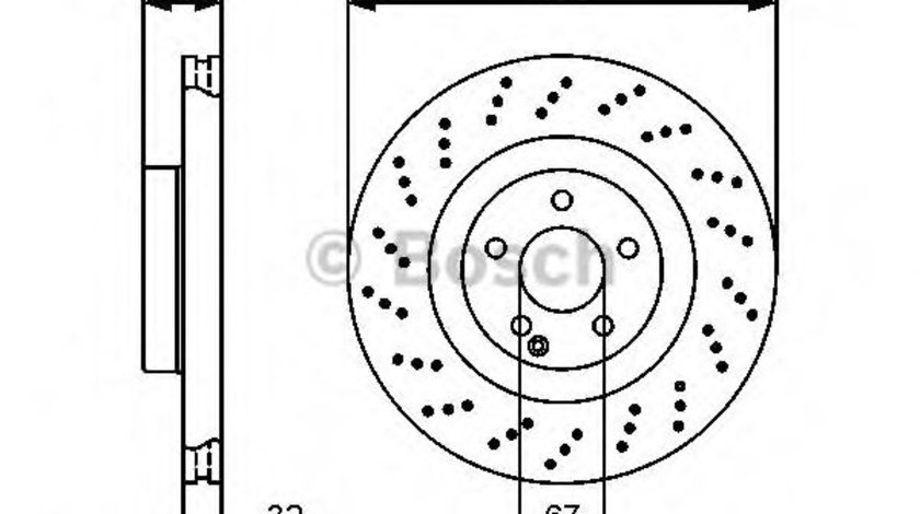 Disc frana MERCEDES E-CLASS T-Model (S211) (2003 - 2009) BOSCH 0 986 479 412 piesa NOUA