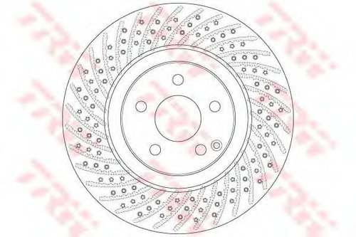 Disc frana MERCEDES E-CLASS T-Model (S211) (2003 - 2009) TRW DF6433S piesa NOUA