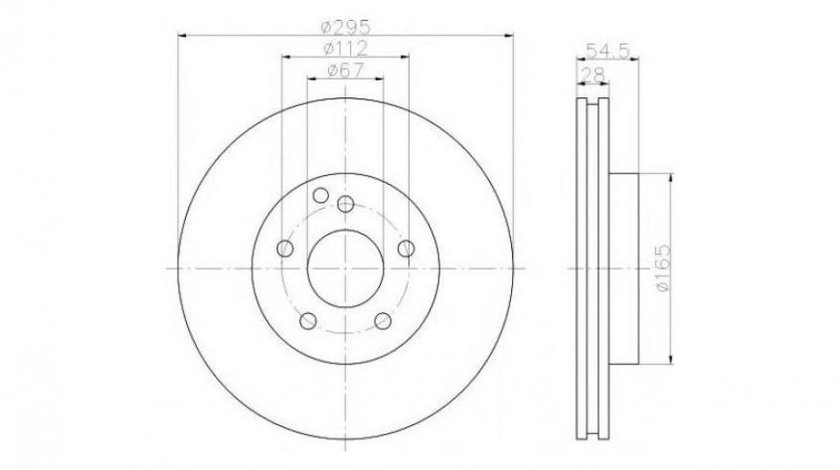 Disc frana Mercedes E-CLASS T-Model (S211) 2003-2009 #2 0986479038