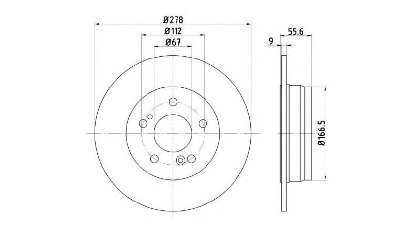 Disc frana Mercedes E-CLASS (W124) 1993-1995 #2 08517820