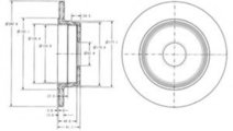 Disc frana MERCEDES E-CLASS (W124) (1993 - 1995) D...