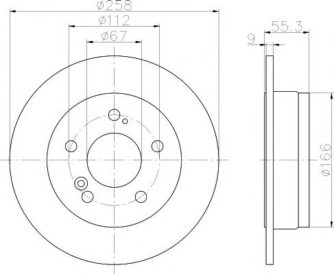 Disc frana MERCEDES E-CLASS (W124) (1993 - 1995) TEXTAR 92032003 piesa NOUA