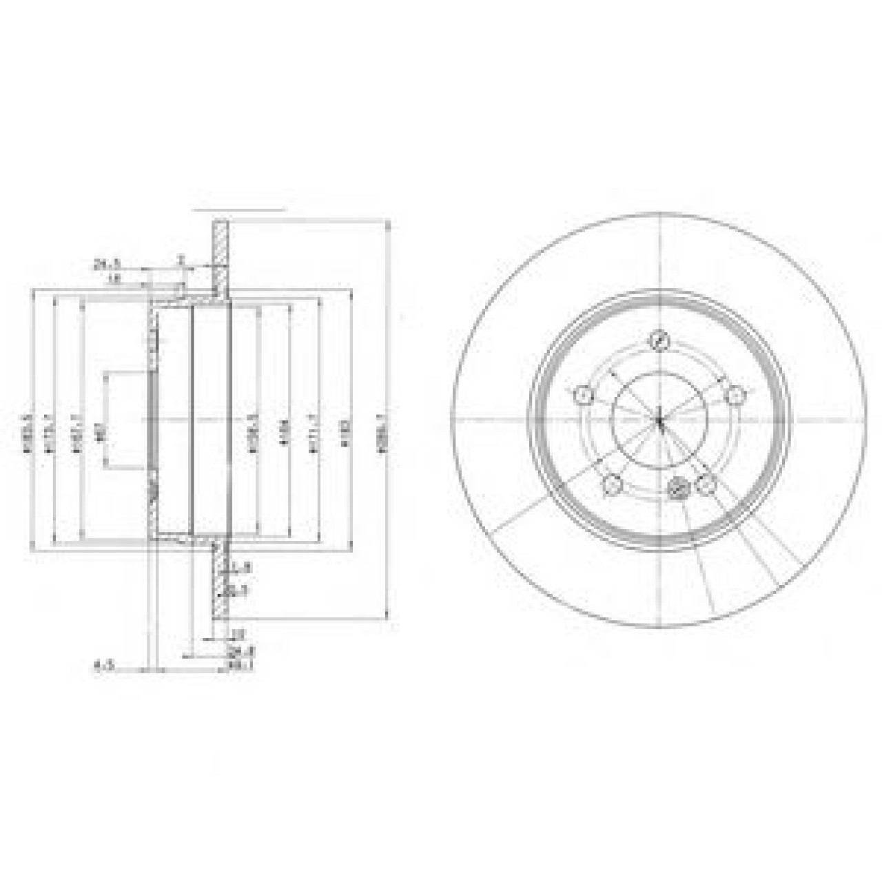 Disc frana MERCEDES E-CLASS (W210) (1995 - 2003) DELPHI BG3239C piesa NOUA