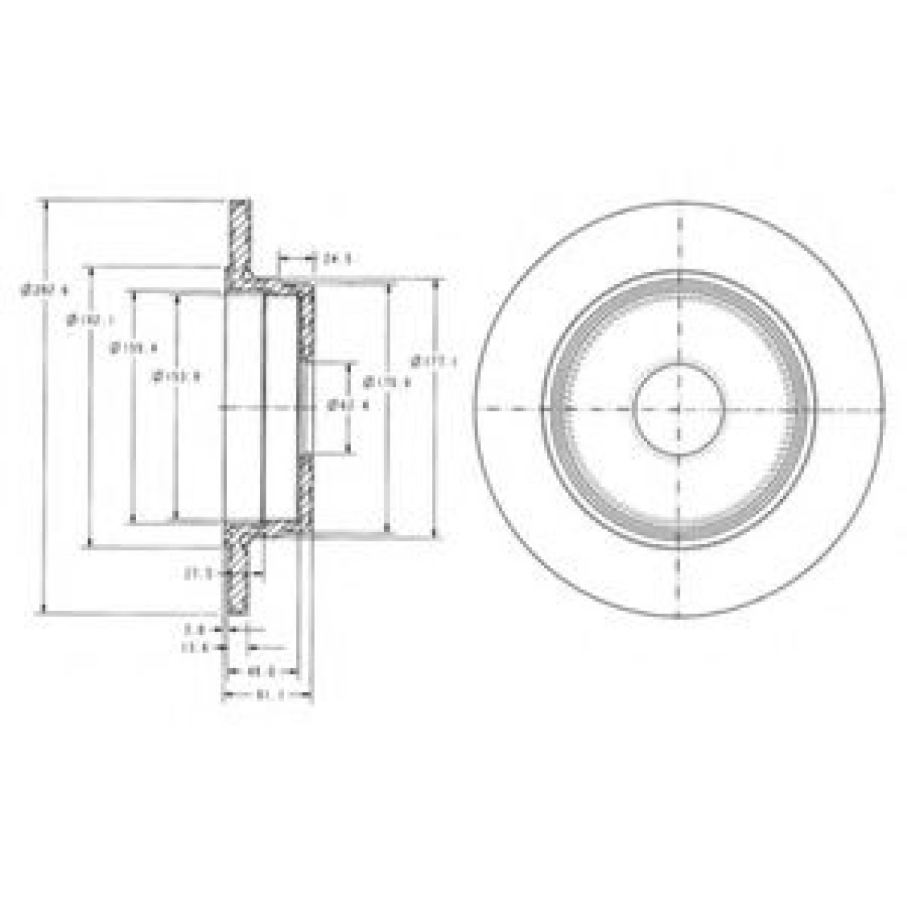 Disc frana MERCEDES E-CLASS (W210) (1995 - 2003) DELPHI BG2510 piesa NOUA