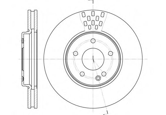 Disc frana MERCEDES E-CLASS (W210) (1995 - 2003) REMSA 6556.10 piesa NOUA