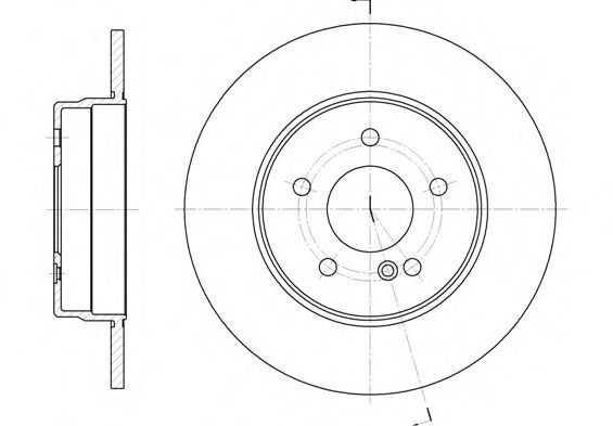 Disc frana MERCEDES E-CLASS (W210) (1995 - 2003) REMSA 6555.00 piesa NOUA