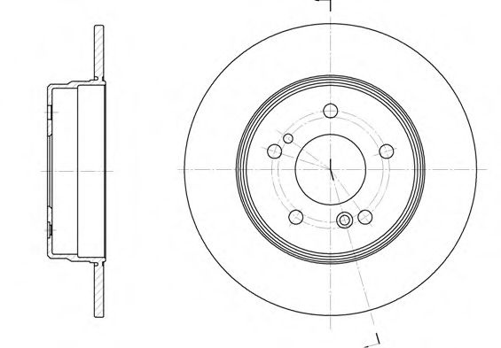 Disc frana MERCEDES E-CLASS (W210) (1995 - 2003) REMSA 6467.00 piesa NOUA