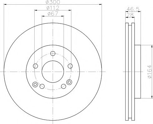 Disc frana MERCEDES E-CLASS (W210) (1995 - 2003) TEXTAR 92106005 piesa NOUA