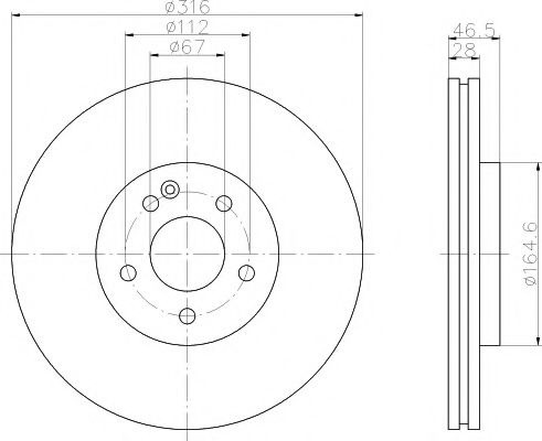 Disc frana MERCEDES E-CLASS (W210) (1995 - 2003) TEXTAR 92073100 piesa NOUA