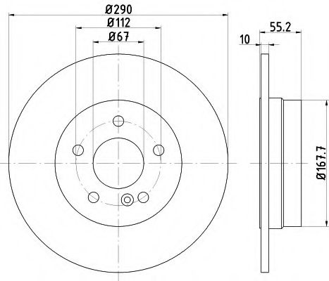 Disc frana MERCEDES E-CLASS (W210) (1995 - 2003) TEXTAR 92072703 piesa NOUA