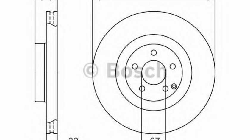 Disc frana MERCEDES E-CLASS (W211) (2002 - 2009) BOSCH 0 986 479 415 piesa NOUA