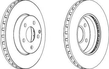 Disc frana MERCEDES E-CLASS (W211) (2002 - 2009) FERODO DDF1252C piesa NOUA