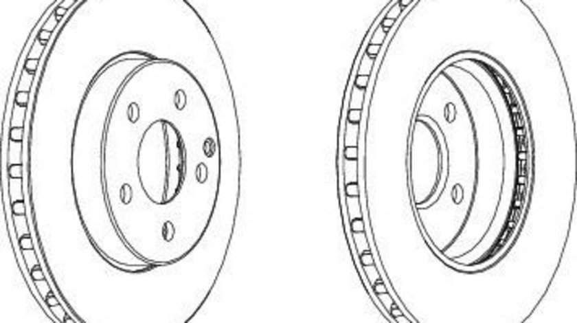 Disc frana MERCEDES E-CLASS (W211) (2002 - 2009) FERODO DDF1252C piesa NOUA