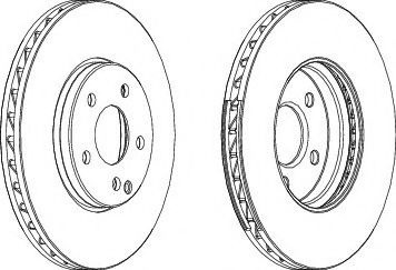 Disc frana MERCEDES E-CLASS (W211) (2002 - 2009) FERODO DDF1638C-1 piesa NOUA
