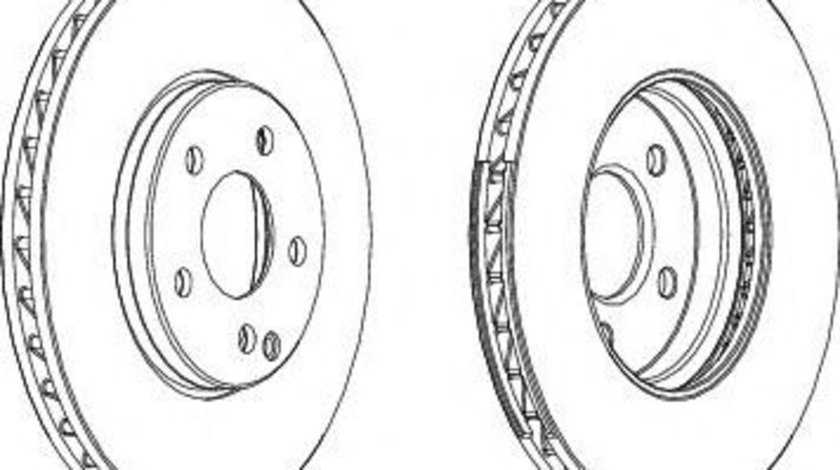 Disc frana MERCEDES E-CLASS (W211) (2002 - 2009) FERODO DDF1638C-1 piesa NOUA