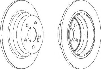 Disc frana MERCEDES E-CLASS (W211) (2002 - 2009) FERODO DDF1308C piesa NOUA