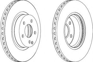 Disc frana MERCEDES E-CLASS (W211) (2002 - 2009) FERODO DDF1263C piesa NOUA