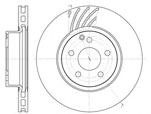 Disc frana MERCEDES E-CLASS (W211) (2002 - 2009) REMSA 6677.10 piesa NOUA