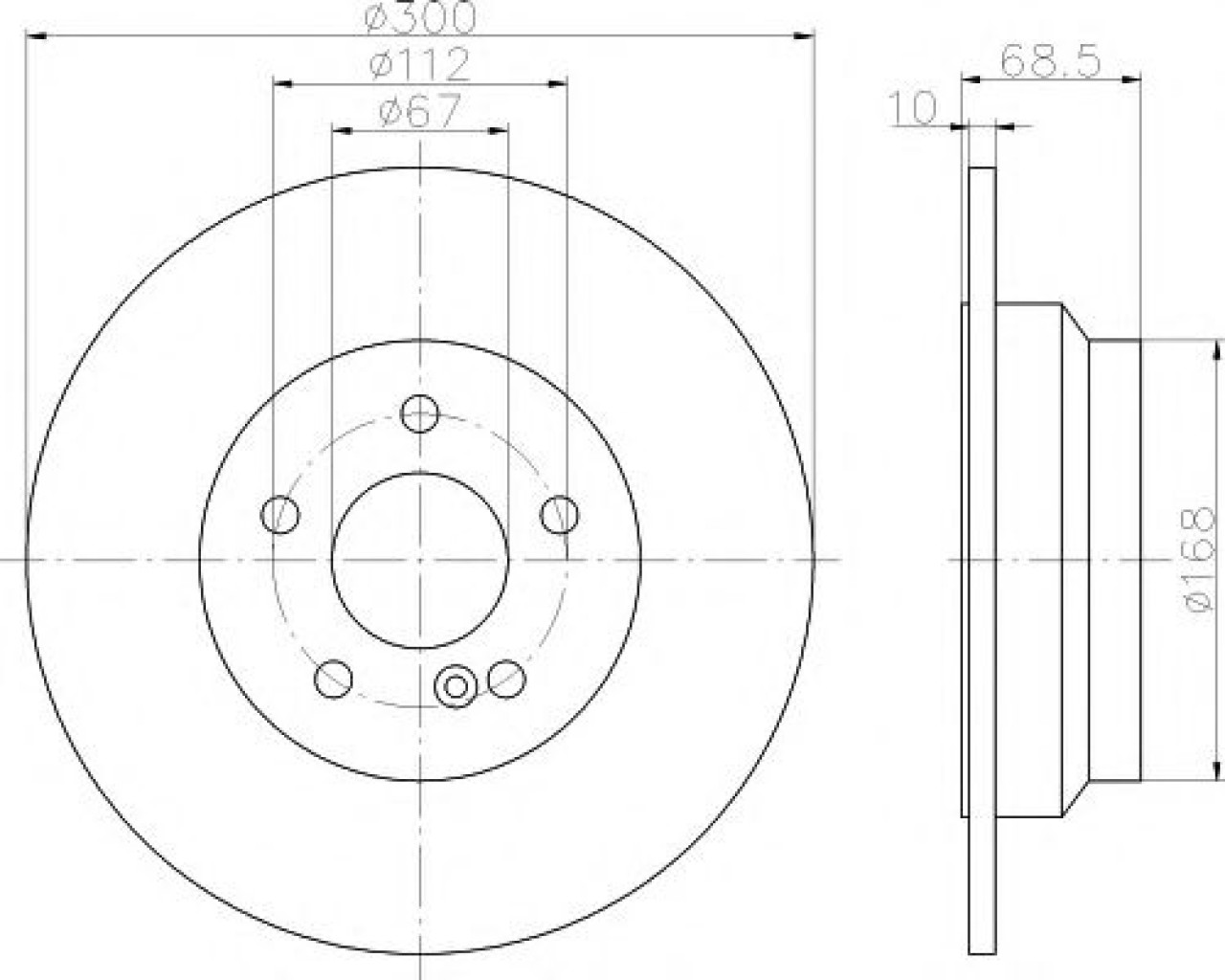 Disc frana MERCEDES E-CLASS (W211) (2002 - 2009) TEXTAR 92115405 piesa NOUA
