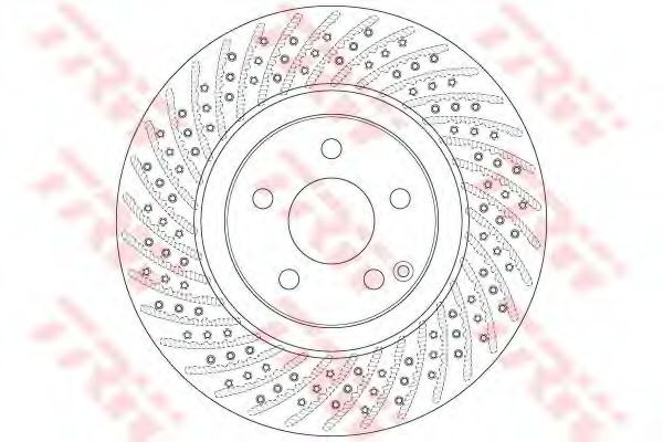 Disc frana MERCEDES E-CLASS (W211) (2002 - 2009) TRW DF6433S piesa NOUA
