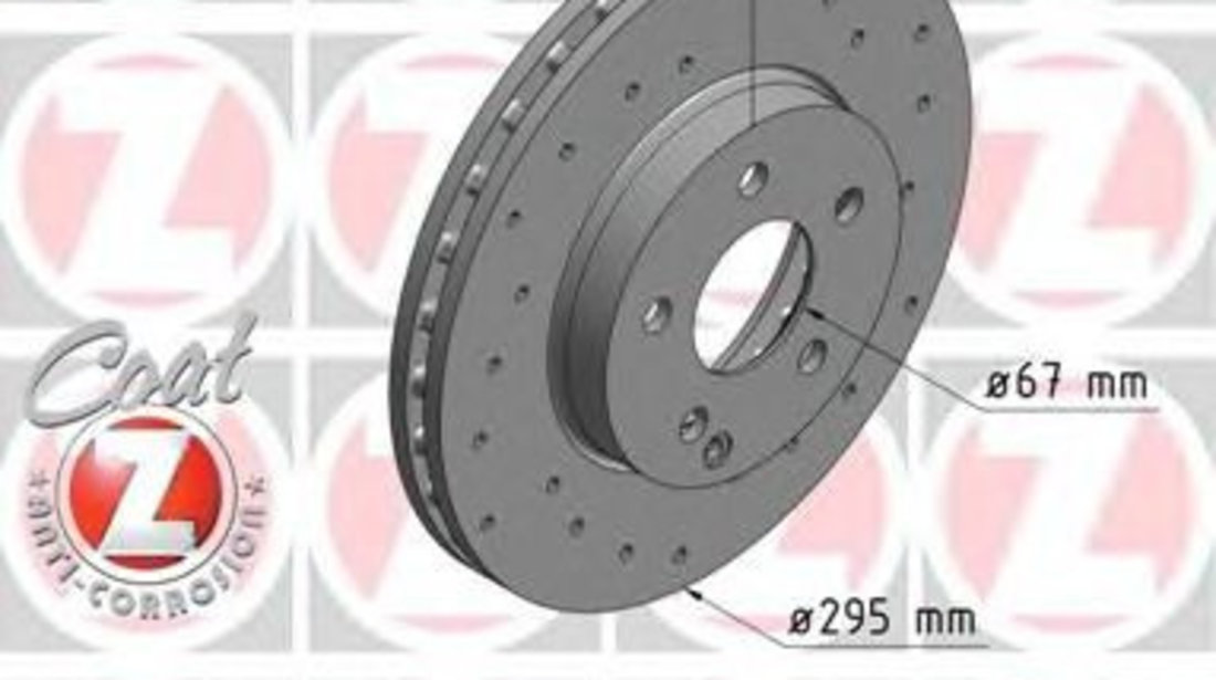 Disc frana MERCEDES E-CLASS (W211) (2002 - 2009) ZIMMERMANN 400.3619.52 piesa NOUA