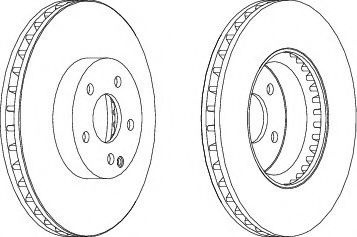 Disc frana MERCEDES E-CLASS (W212) (2009 - 2016) FERODO DDF1692C-1 piesa NOUA