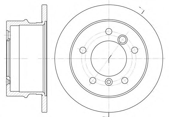 Disc frana MERCEDES G-CLASS (W460) (1979 - 1993) REMSA 6565.00 piesa NOUA