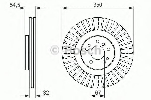 Disc frana MERCEDES GL-CLASS (X164) (2006 - 2012) BOSCH 0 986 479 329 piesa NOUA