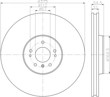 Disc frana MERCEDES GL-CLASS (X164) (2006 - 2012) TEXTAR 92176603 piesa NOUA