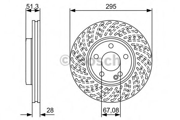 Disc frana MERCEDES GLA-CLASS (X156) (2013 - 2016) BOSCH 0 986 479 A02 piesa NOUA